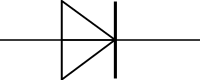 Schaltzeichen einer Diode Schaltzeichen einer Diode