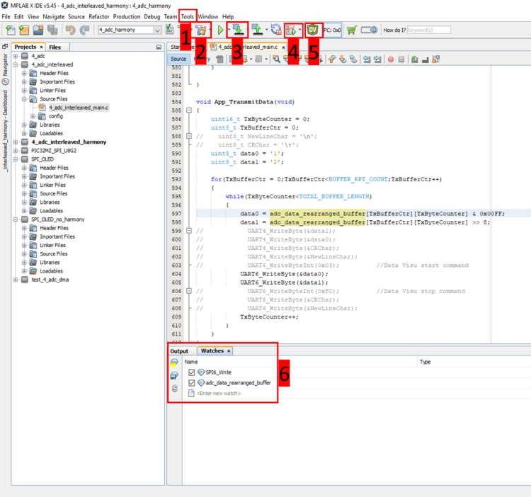  MPLAB Benutzeroberfläche